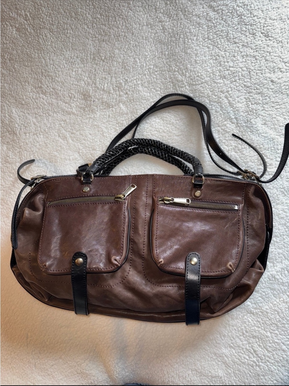Gryson Jasper Leather Satchel/Tote/ Bag. GUC